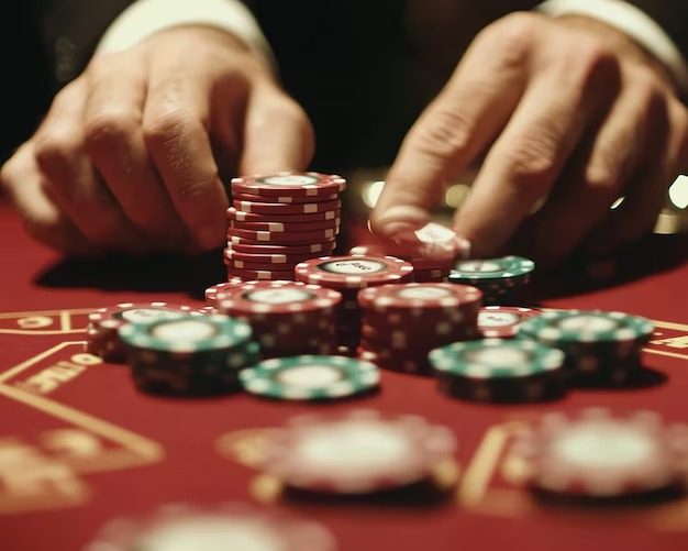 Live Texas Hold'em Bonus table at mpo7788 with professional dealer and multi-camera setup